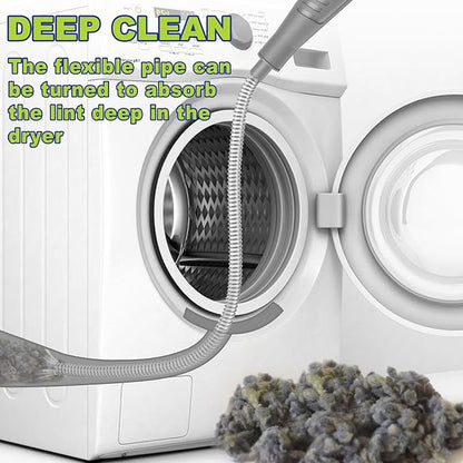 Sealegend 2 Pieces Dryer Vent Cleaner Kit, Dryer Vacuum Hose Attachment and Flexible Lint Brush, Dryer Vent Cleaning Tools for Crevice Lint Trap‌, Grey