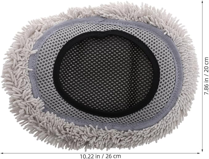 ULTECHNOVO Car Wash Mop Head Replacement Soft Chenille Scratch Proof Brush Cover for Auto Detailing Supplies Truck Rv SUV Boat Cleaning Accessories