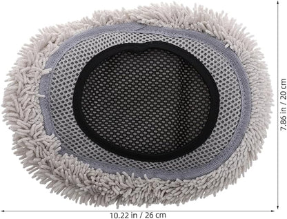 ULTECHNOVO Car Wash Mop Head Replacement Soft Chenille Scratch Proof Brush Cover for Auto Detailing Supplies Truck Rv SUV Boat Cleaning Accessories