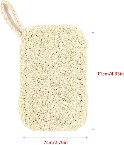 3 Pack Natural Non Scratch Scrub Sponge Eco Friendly and Compostable Plant Fiber Loofah Dish Sponge Natural Kitchen Sponges Scrubbers for Dishes Biodegradable Cleaning Sponges