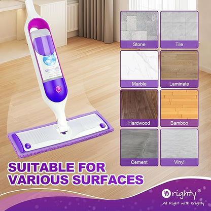 Orighty Reusable Mop Pads for Swiffer PowerMop, 20 Pack Power Mop Pads Refills for 13 ''-15 '' Spray Mop, Microfiber Mop Pads Refills for Multi-Surface Floor, Machine Washable