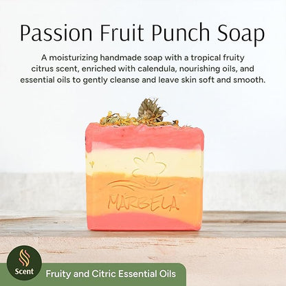Marbela Cosmetics Handmade Soap - Passion Fruit Punch - Soap Bar 3.5 oz