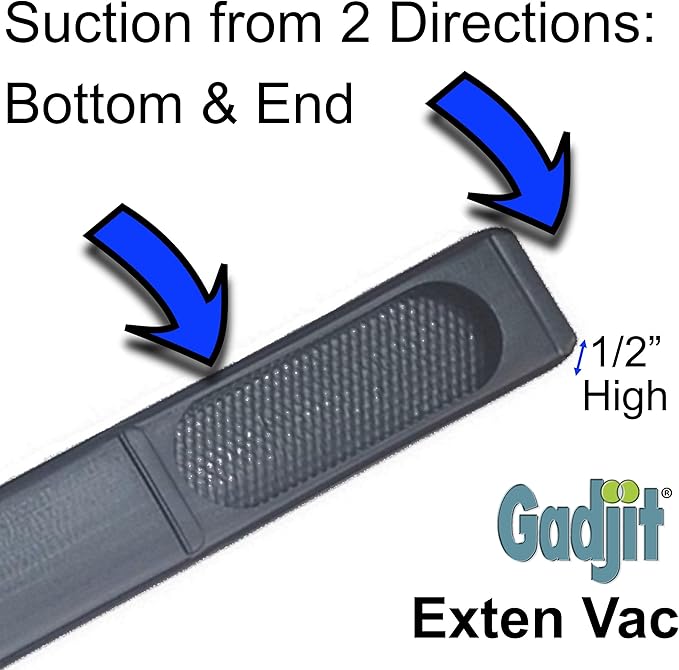 Gadjit Exten Vac Vacuum Extension Attachment, 36" reach, Black (Black)