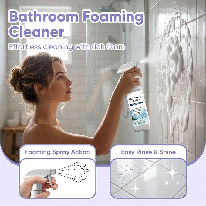 Scale Remover Bathroom Cleaner - 100ml Scale Remover Bathroom Cleaner for Tiles, Glass, Stainless, Steel, Sinks