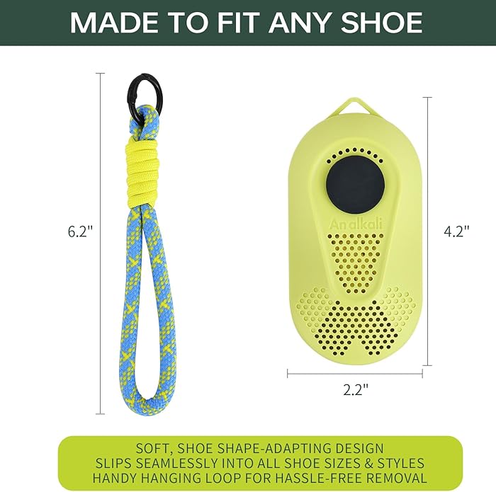 Effective Shoe Odor Absorber, 2 Pack Natural Shoe Odor Eliminator, Last 3 Years, Sneaker Deodorizer Absorbers for Clean Footwear, Chemical-Free Shoe Odor Remover-More Effective Than Baking Soda