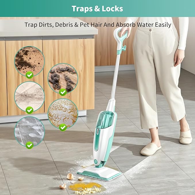 6 Pack Microfiber Steam Mop Replacement pads for Shark Steam Mop S1000, S2001,S1000A, S1000C, S1000WM, and S1001C,Washable & Reusable Steam Mop Pads Safe for all Floor have Super-Absorbent