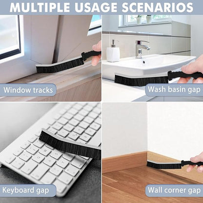 7Pcs Hard Bristle Crevice Cleaning Brush - Grout Cleaner Brush, Gap Cleaning Tools, Effective Tile Cleaning Brush for Household, Floor, Grout Lines, Tile, Flower Pots, Kitchen, Home Essentials Brush