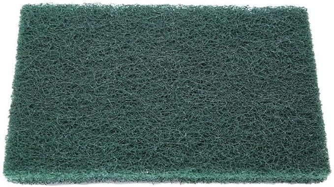 5 Pack Heavy Duty Abrasive Scouring Pads, Sturdy and Efficient Cleaning, Professional Grade Quality, for Kitchen, Car Washing, BBQ, Oven, Tough (Green)