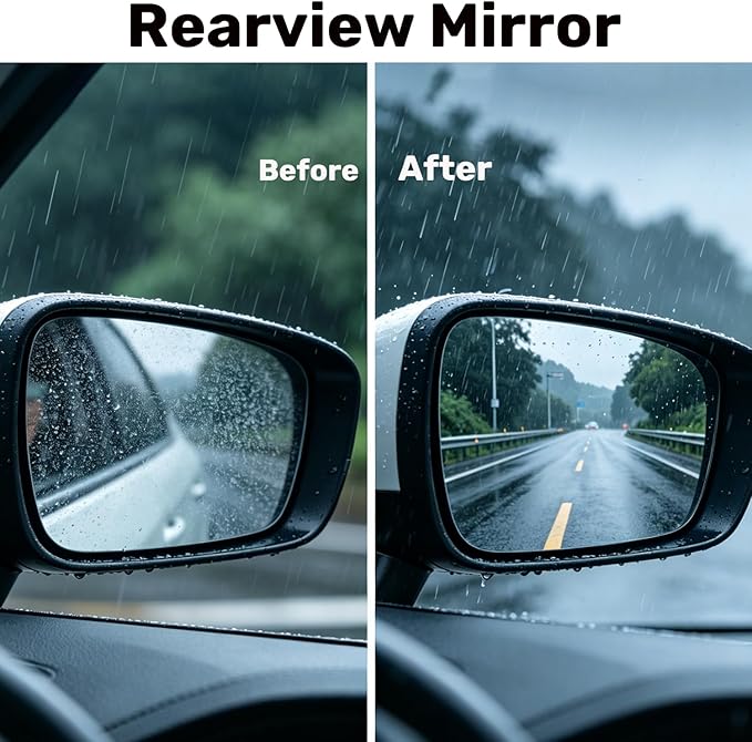 Glass Emulsion Cleaner,Handle Oil Film Remover&Windshield Cleaner For Cars Window, Glass Emulsion, Crystal Clear View