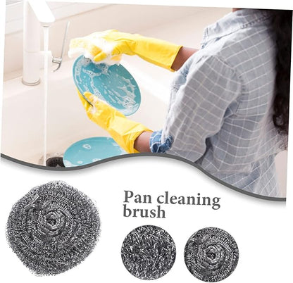 6pcs Pot Scrubbers Heavy Duty Kitchen Cleaning Balls for Pots Pans and Dishes Efficient Grease and Dirt Removal for Tough Scrubbing Tasks
