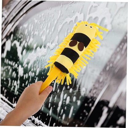 Zerodeko Animal Shape Microfiber Duster Ceiling Fan Cleaning Brush Car Wash Mop Kit Dust Removal Easy to Store Multipurpose Car Cleaning Tool