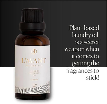 L’AVANT COLLECTIVE | Essential Oils for Laundry | Dryer Balls Scents, Scented Fragrance Essential Oil Drops | Concentrated Fabric Scent Booster for Clothing Care | 1 oz | Blushed Bergamot