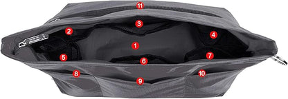 Vercord Handbag Purse Tote Pocketbook Organizer Insert Zipper Closure 11 Pockets 3 Sizes Many Colors