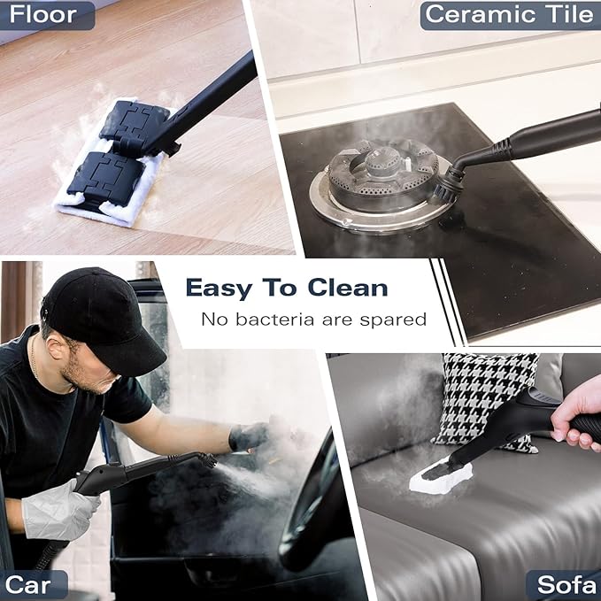 Waitbird Steam Cleaner, Steam Cleaner For Home, Handheld Steamer For Cleaning With 21 Accessories, 248 °F High Temperature, Suitable for Grout, Carpet, Floor,Grease Stain