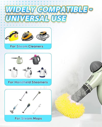 10PCS Microfiber Cloth for Handheld Steam Shot Steam Cleaner Accessories Reusable Washable Steam Mop Pads Compatible with Bissell Steam Shot fit for Wagner fit for McCulloch fit for Phueut Attachments