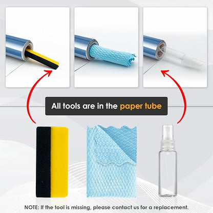 MAGIDEKOR Window Privacy Film One Way, Reflective Mirror Window Film Daytime Privacy, UV Sun Blocking Heat Control Static Cling, Window Tint for Home Office - 35.4 Inch X 6.5 Feet