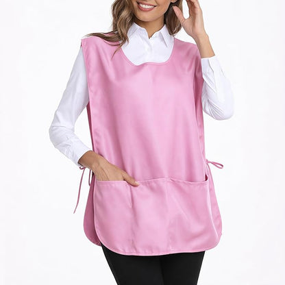Xeoxarel Unisex Cobbler Apron with 3 Pockets, Smock Vest Apron, Suitable for Cooking，Kitchen，Garden，Hairstylist，Cleaning，Art