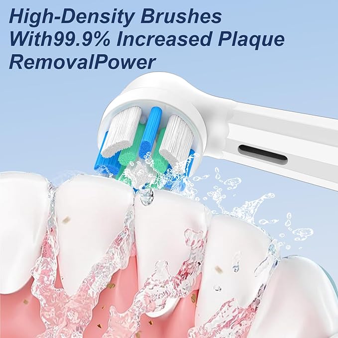 10 Pack IO Brush Head Compatible with Oral B IO 2/3/4/5/6/7/8/9/10/Deep Clean Electric Toothbrush, Replacement Heads Compatible with Oral B IO for Effective Cleaning (White)