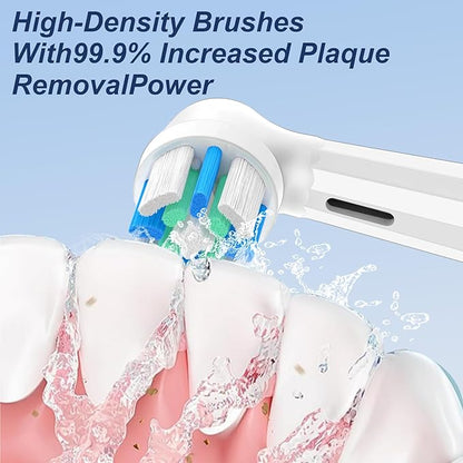 10 Pack IO Brush Head Compatible with Oral B IO 2/3/4/5/6/7/8/9/10/Deep Clean Electric Toothbrush, Replacement Heads Compatible with Oral B IO for Effective Cleaning (White)