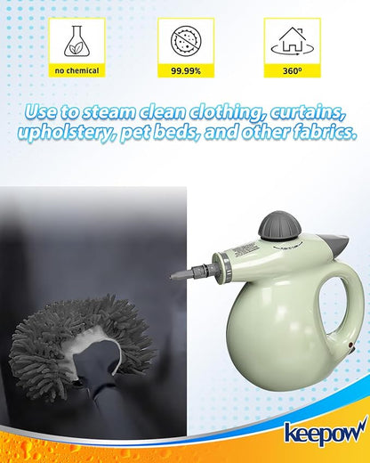 6 PCS Microfiber Cloth for Handheld Steam Shot Steam Cleaner Accessories Reusable Washable Steam Mop Pads Compatible with Bissell Steam Shot Omni Fit for Wagner Fit for McCulloch Steamer Attachments