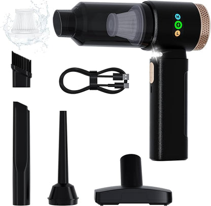 Portable Car Vacuum Cordless 18000PA High Power Handheld Vacuum Cleaner for Car, Mini Cordless Rechargeable Vacuum for Car Interior, Truck, Desktop, Home, Ultimate Car Accessories Tech Gift for Men