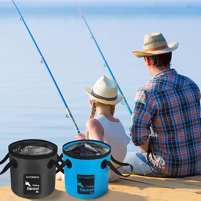 Collapsible Bucket 5 Gallon Container Folding Water Bucket Portable Wash Basin 20L