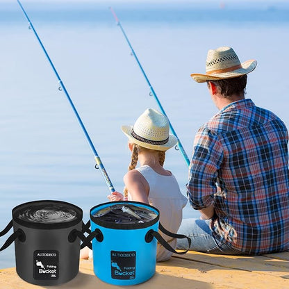 Collapsible Bucket 5 Gallon Container Folding Water Bucket Portable Wash Basin 20L