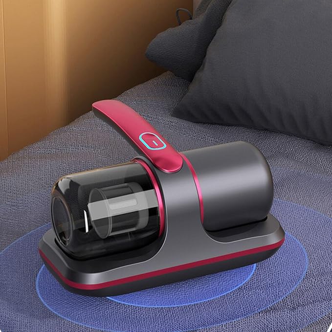 Handheld Vacuum Cordless Rechargeable,8kpa Suction,Strong Double Beat Mode, 8000 Beats Per Minute - Powerful Vacuum Cleaner for Mattress,Sofa & Carpets (Silvery)