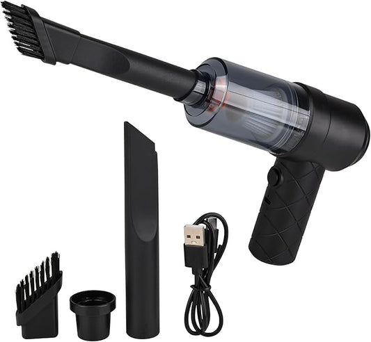 13" Mini Handheld Vacuum Cleaner - 120W, 12000pa Suction Power, Cordless, Rechargeable - Perfect for Dust, Pet Hair, Crumbs - Lightweight, Home, Office, Auto Detailing, Keyboard, Bricks, Ornaments