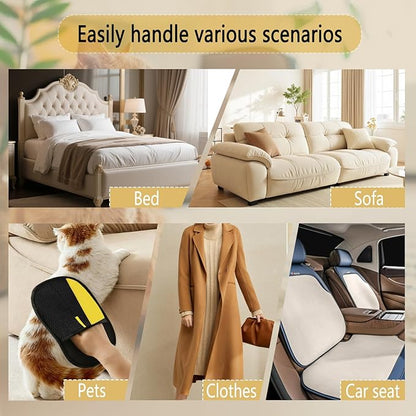 2 Pcs Electrostatic Pet Hair Removal Glove, 2026 Newly Magic Brush Pet Hair Remover for Dogs & Cats, Reusable Animal Fur Grooming Tool for Cleaning Hair on Furniture, Couch, Car Seats, Carpet