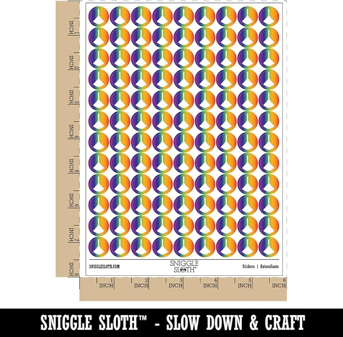 Feather Duster Cleaning 200+ Round Stickers - Matte Finish - 0.50" Size - Rainbow