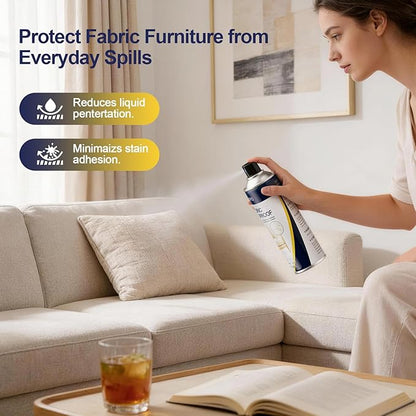 Waterproof Fabric Protector Spray: Invisible Upholstery & Linen - Stain Repelling Protection for Sofa, Fabric - Keeps Furniture Clean & New (6.76oz)