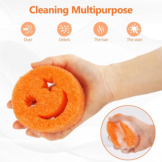 Kitchen Sponges (6 PCS) - Scratch-Free Multipurpose Dish Sponges for Kitchen, Bathroom - BPA Free & Made with Polymer Foam - Temperature Controlled Kitchen Sponge for Dishes, Odor Resistant Scrubber