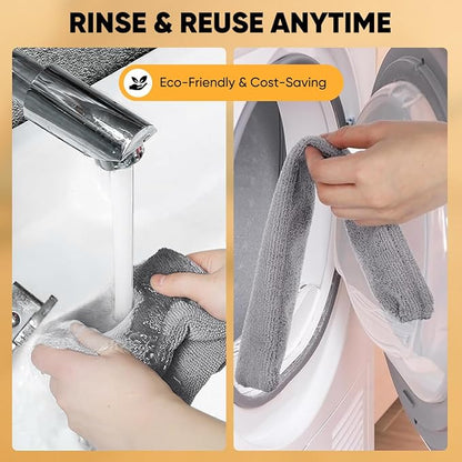 Sakerplus Retractable Gap Dust Cleaner, Artifact,Extendable Duster Cleaning Tool for Hard-to-Reach Areas, Reusable Washable Dusting Wand for Home,Ceiling,Blinds,Under Furniture