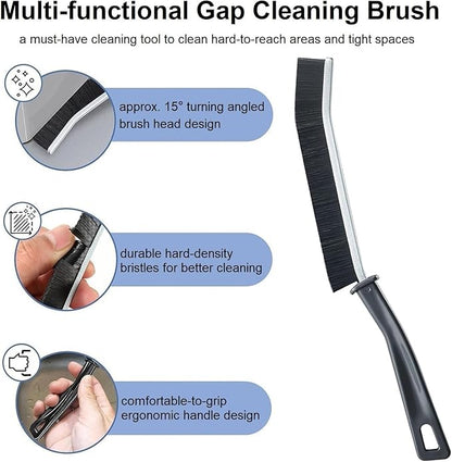 5 Pcs Hard Bristle Crevice Cleaning Brush - Crevice Cleaning Brushes for Household Use, Multifunctional Corner Gap Cleaning Brush Tool Grout Cleaner Brush for Kitchen Bathroom Window Track