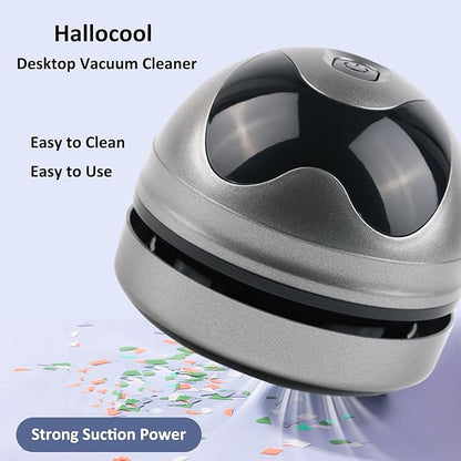 Desktop Vacuum Cleaner Mini Vacuum Cleaner for Crumbs Desk Table USB Vacuum Sweeper for Cleaning Eraser Crumbs Seeds Pet Hairs Flakes Computer Keyboard