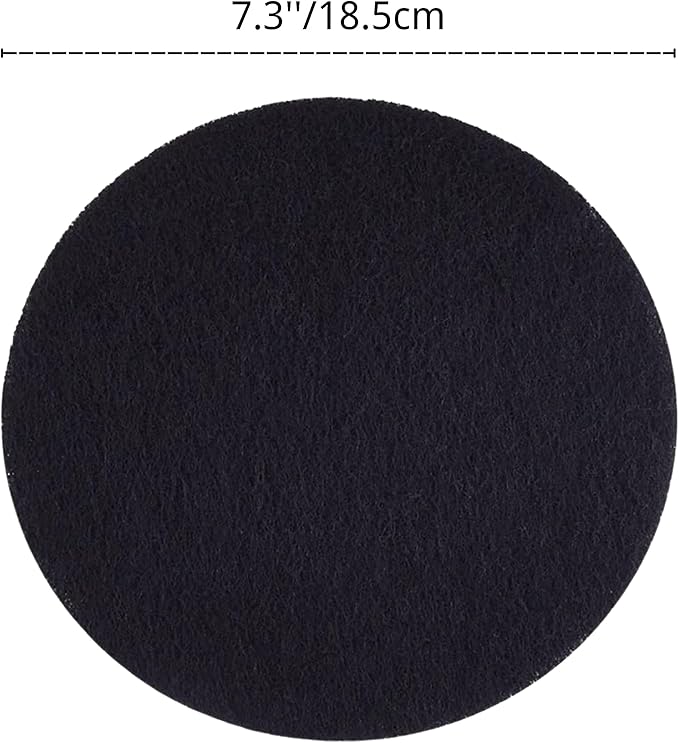 Perfnique Compost Bin Charcoal Filters, 12 Pack Filter Replacement for Compost Bucket, Kitchen Compost Bin Countertop Filters, Longer Lasting Activated Carbon Filters for Kitchen Pail Composter