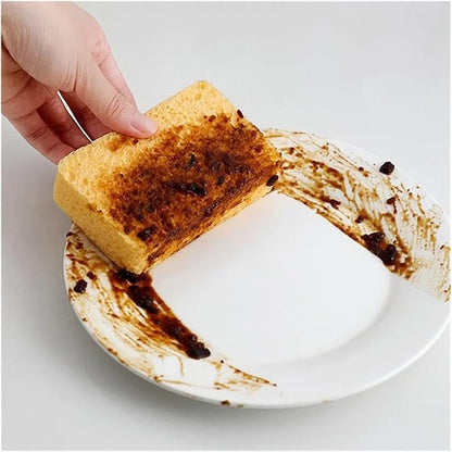 Kitchen Wood Pulp Magic Sponge Eraser For Washing Dishes Cooktop Tableware Pan For Home Cleaning Tools(2 Pcs)