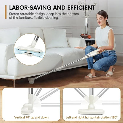 Handheld Vacuum Cleaner, 2-in-1 Mini Cordless Vacuum Cleaner, USB Rechargeable Car Vacuum Portable, Quickly Dust Removal, for Hardwood Floor, Carpets, Pet Hair, Car, Office & Home Cleaning