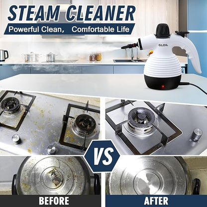 Handheld Steam Cleaner, Multifunctional High-Temperature Steam Cleaner, Portable Steam Cleaner Ideal for Cleaning Range Hoods, Microwaves, Tiles, Curtains, Sofas, Countertops, and Car Interiors.