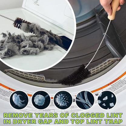 Sealegend 2 Pieces Dryer Vent Cleaner Kit, Dryer Vacuum Hose Attachment and Flexible Lint Brush, Dryer Vent Cleaning Tools for Crevice Lint Trap‌, Blue