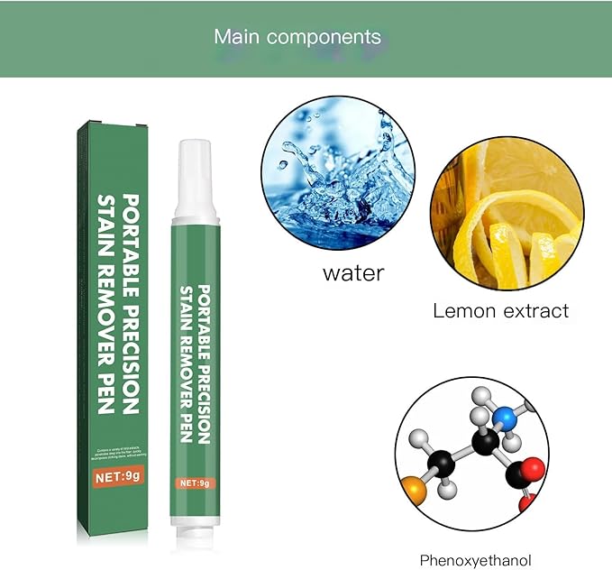 Haiqing Advanced Stain Bleach Pen for Clothing - Essential Travel Size Toiletries and Accessories - Instantly Remover New Sta*ins for All Clothes, Perfect for Travel (2pcs)