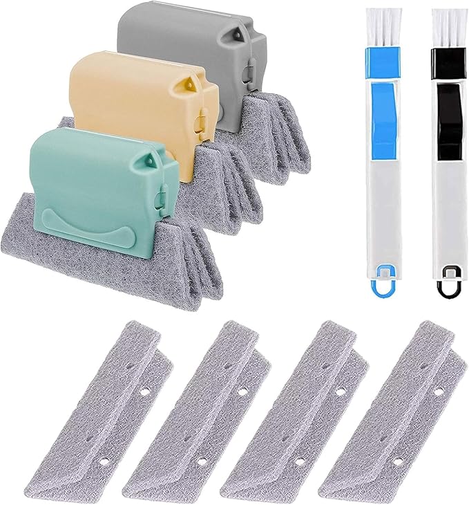 Magic Window Track Cleaner, Window Groove Cleaning Brush Tools Set
