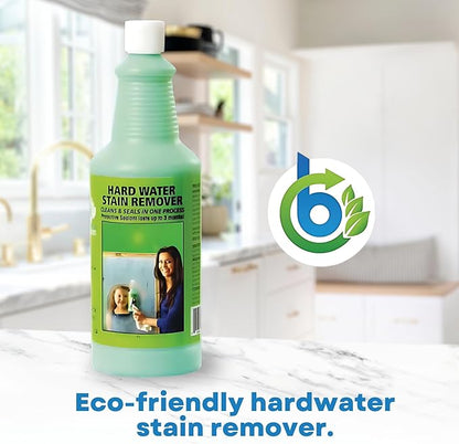 Bio Clean: Eco Friendly Hard Water Stain Remover (40oz Large). Pack of 2