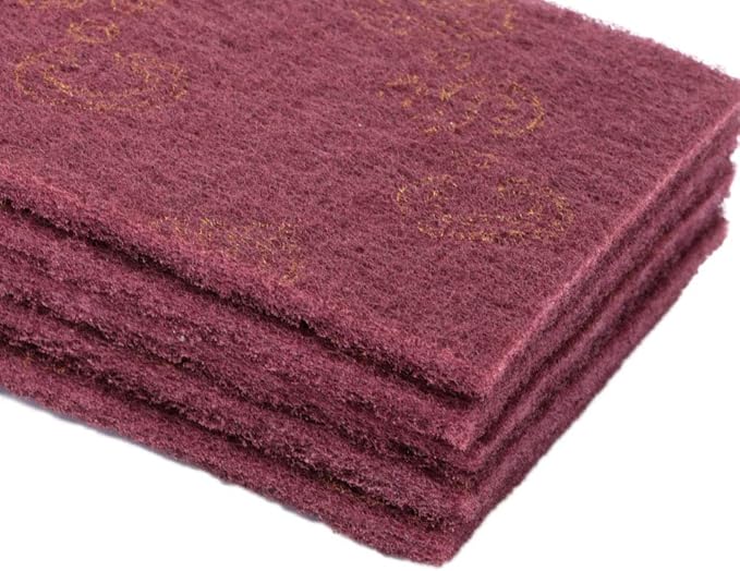 5pcs Industrial Abrasive Sponge Scourer Pads – Coarse Green Finishing Pads for Heavy-Duty Cleaning, Surface Prep & Rust Removal – Professional Grade Cleaning Sponges