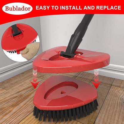 Scrubber Mop Replace Head Compatible with O Cedar EasyWring 1 Tank,Spin Replacements Heads,Scrub Brush Attachment for Bathroom,Kitchen and Various of Hard Floors
