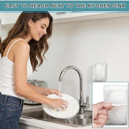 400 PCS Disposable Kitchen Sink Strainer Mesh Bag, Ultra-Fine Elastic Anti-Clogging Drain Filter Net, Universal Fit for Kitchen Bath Sink Strainers, Food Waste Debris Catcher, Drain Cover Strainer Bag