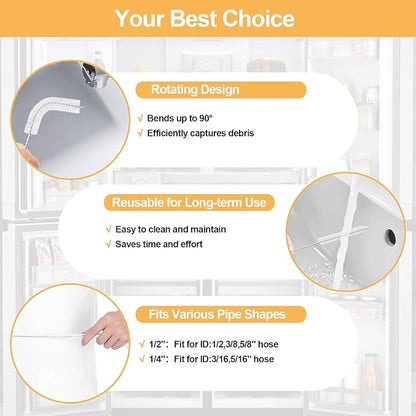 4 Pcs Extra Long Pipe Cleaners,Straw Cleaner Brush Extra Long,Tube Cleaning Brush Suitable for Cleaning Feeding Tubes