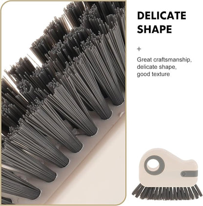 2PCS Window Groove Cleaner Brush - Window Sill Track Cleaning Tool for Sliding Door Tracks and Glass Door Grooves - Home Bathroom Kitchen Use
