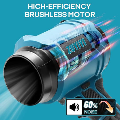 Cordless Mini Jet Dry Blower for Makita 18V Battery(NOT Included), Brushless Leaf Blowers 40000 RPM 475 MPH, Handheld Turbofan Air Blower w/Extended Nozzle for Lawn Care, Patio Cleaning, Dust